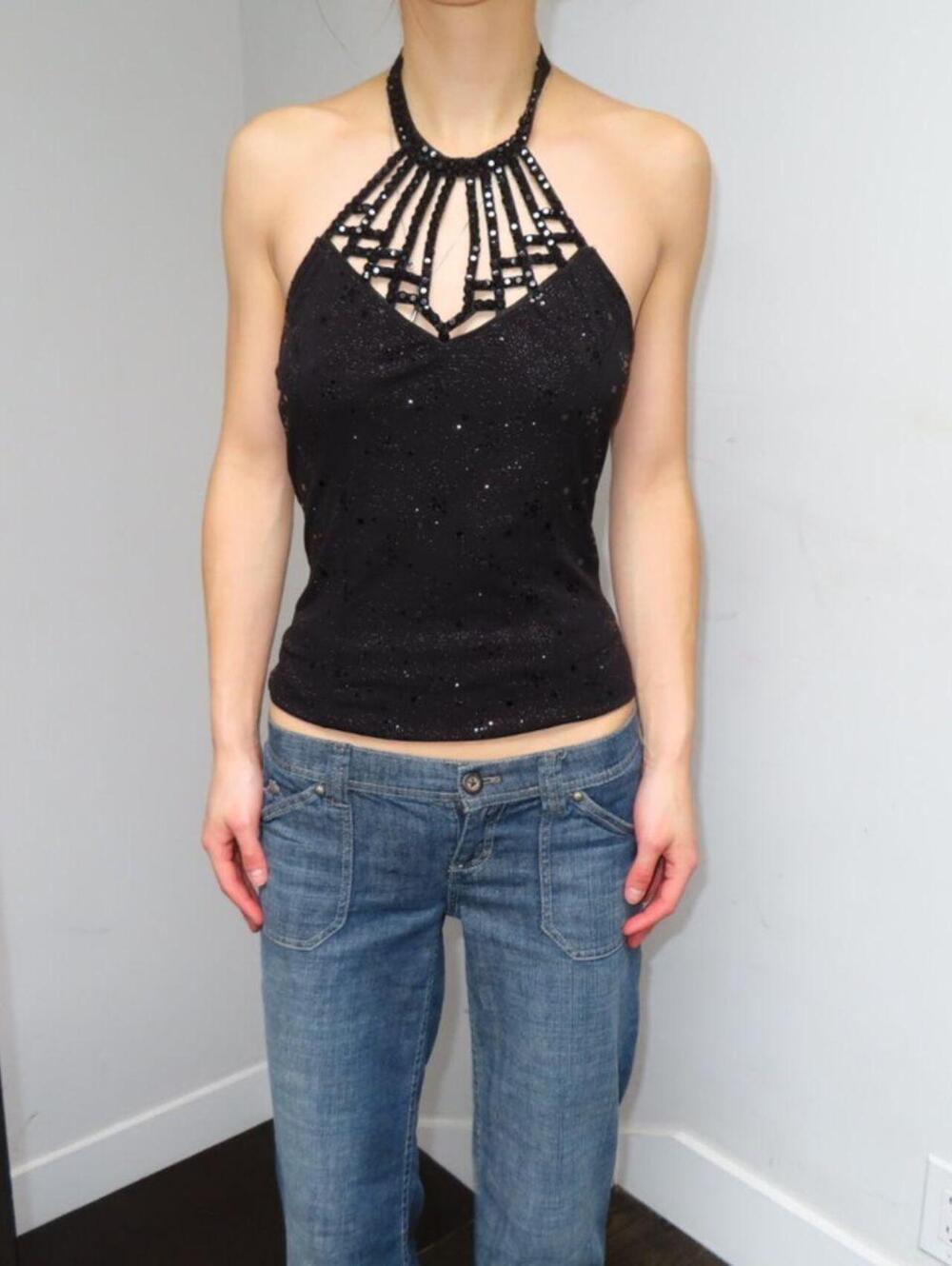 Women's Black Vests-tanks-cami